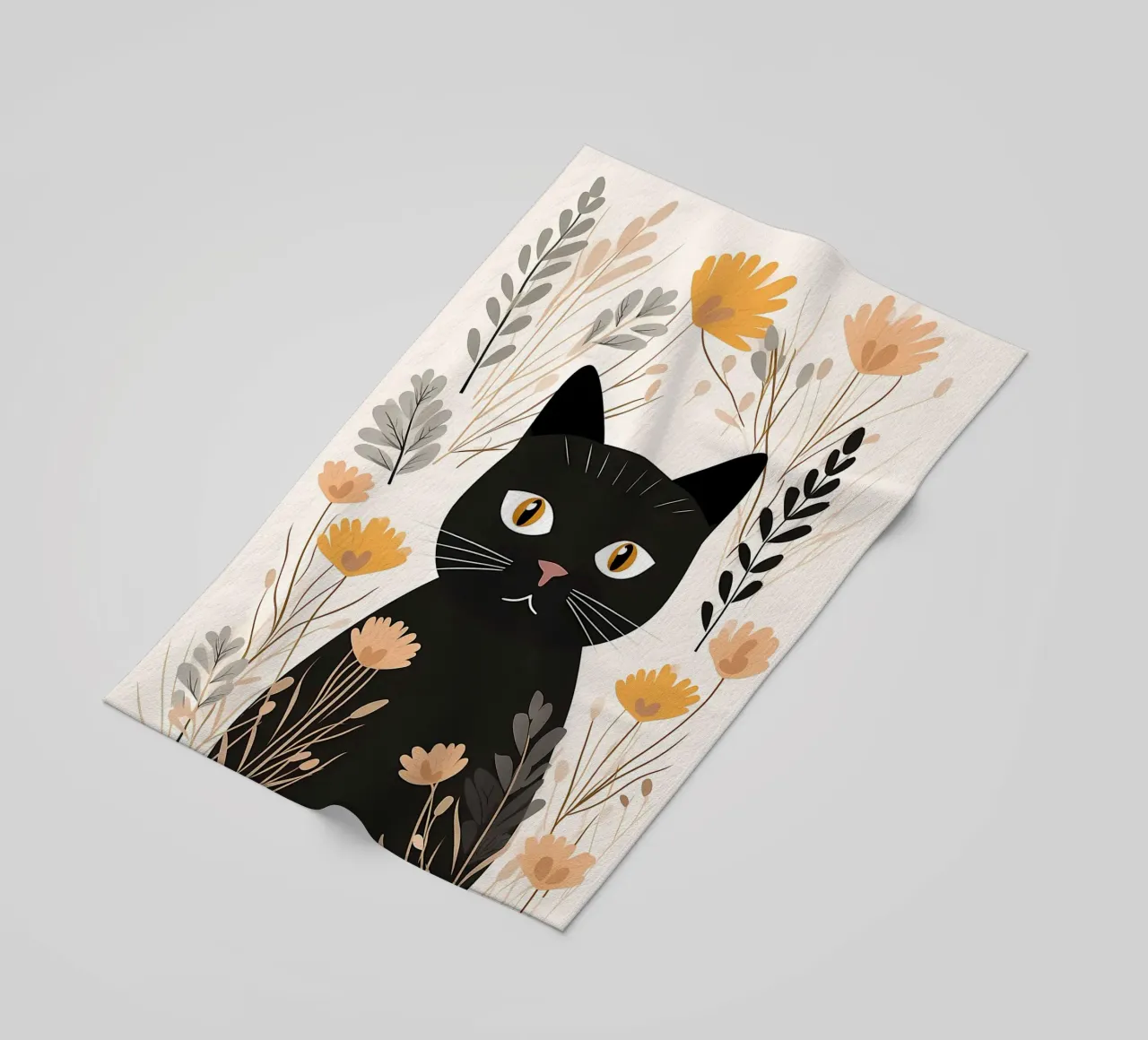 Fiori di gatti stravaganti telo mare da Damion Francis
