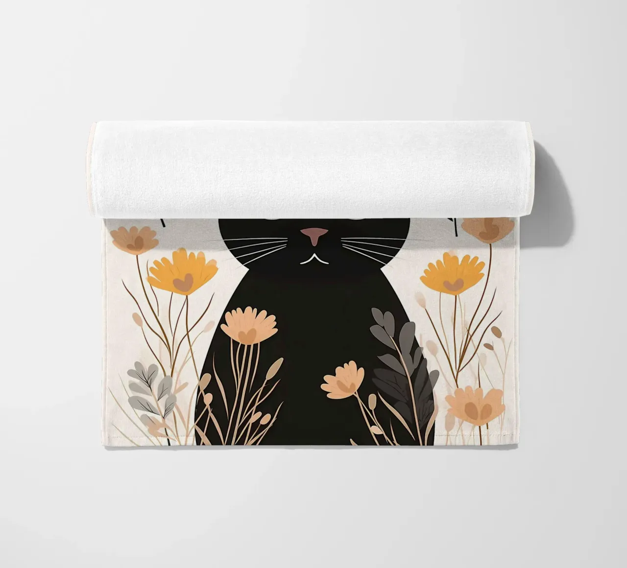 Fiori di gatti stravaganti telo mare da Damion Francis