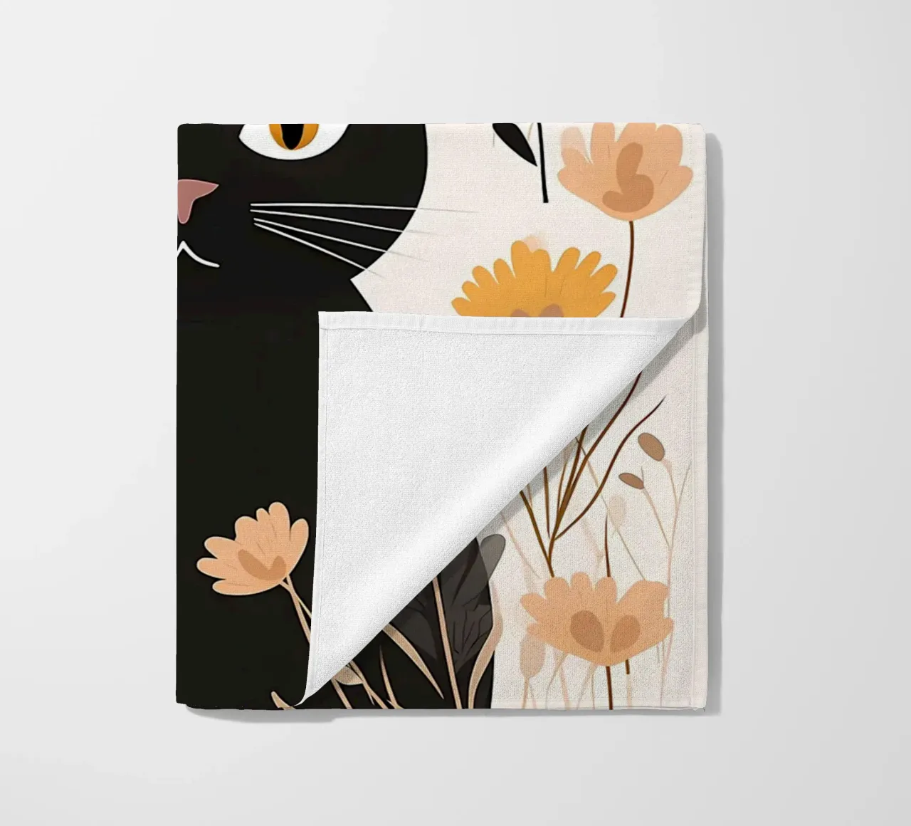 Fiori di gatti stravaganti telo mare da Damion Francis