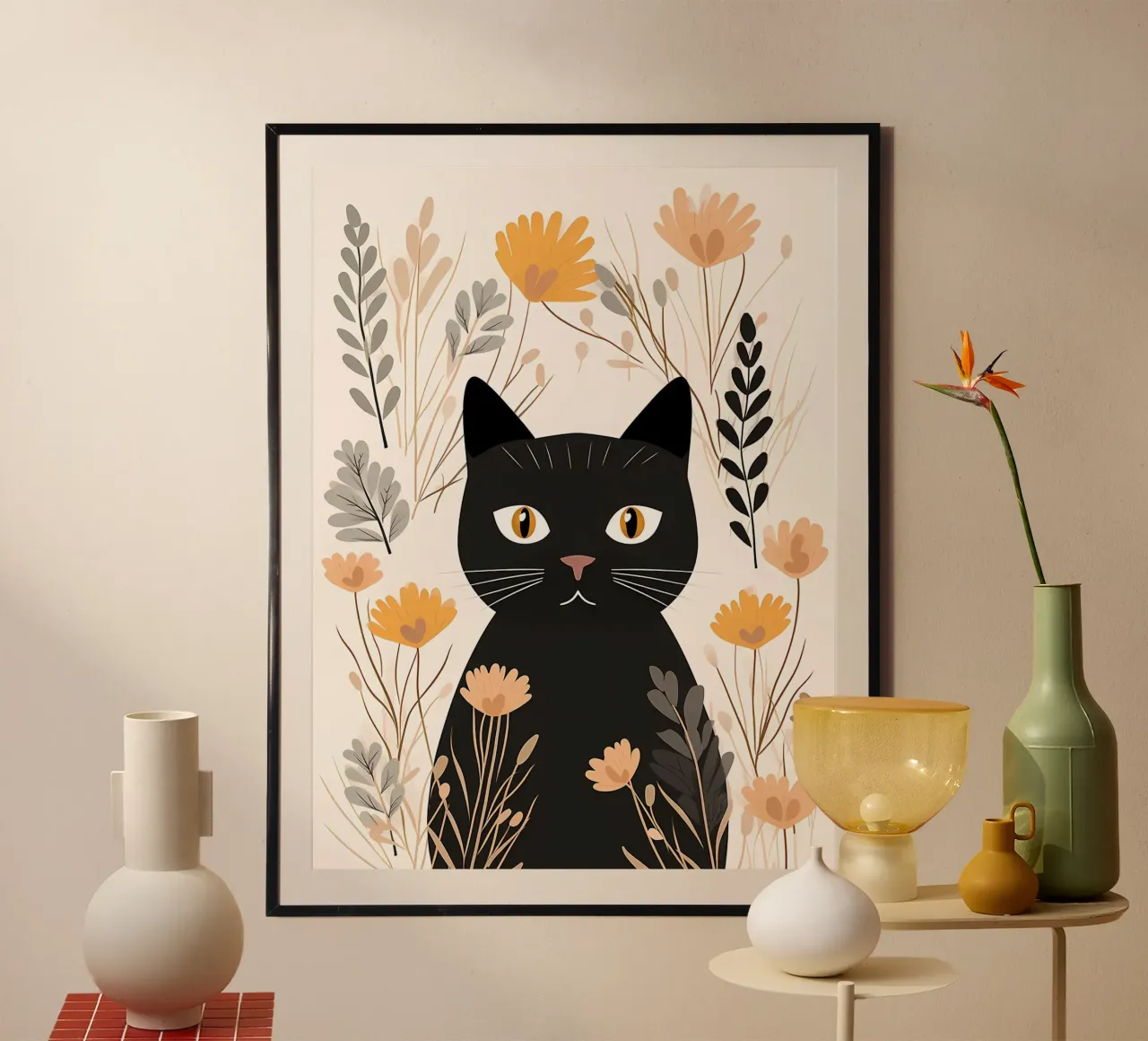 Fiori di gatti stravaganti carta hahnemühle da Damion Francis