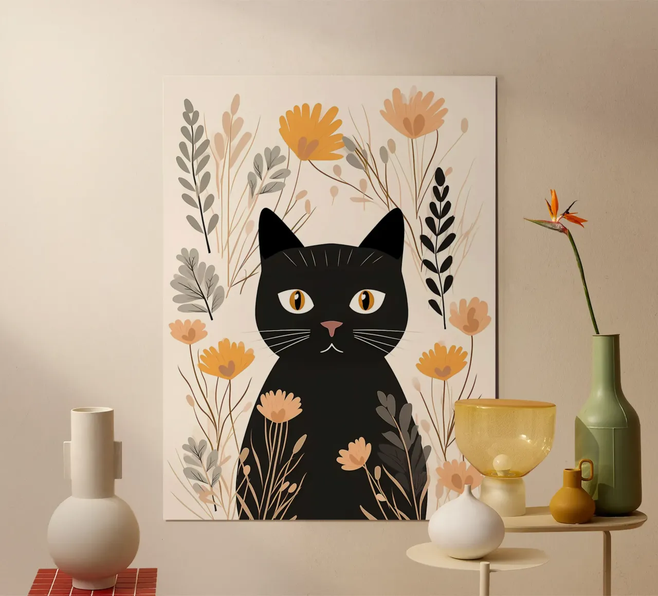 Fiori di gatti stravaganti carta hahnemühle da Damion Francis