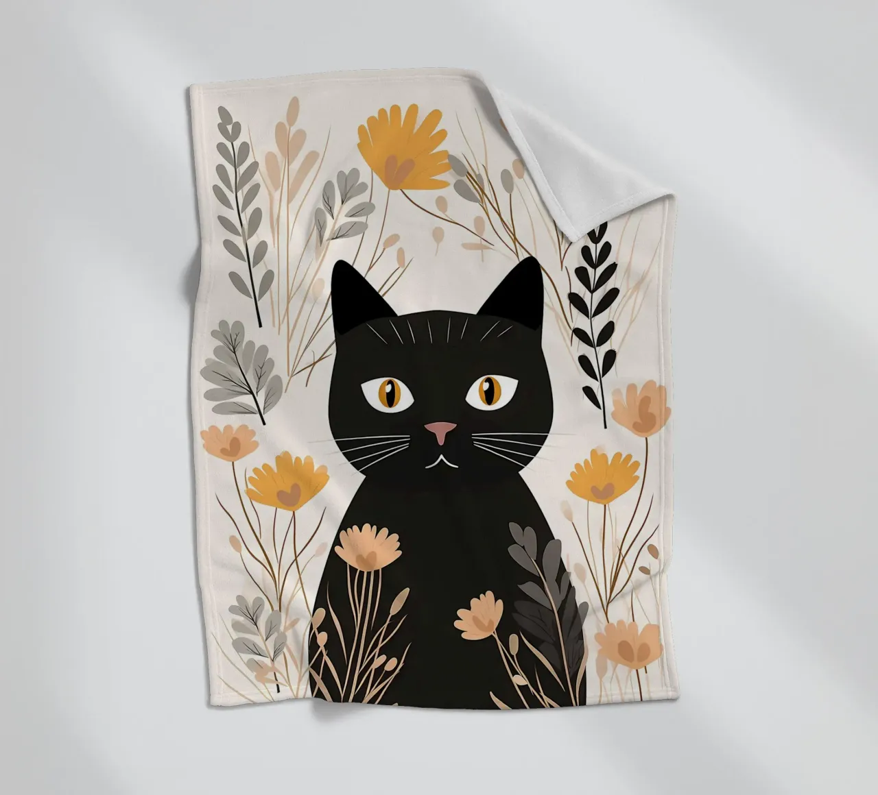Fiori di gatti stravaganti coperta in pile da Damion Francis