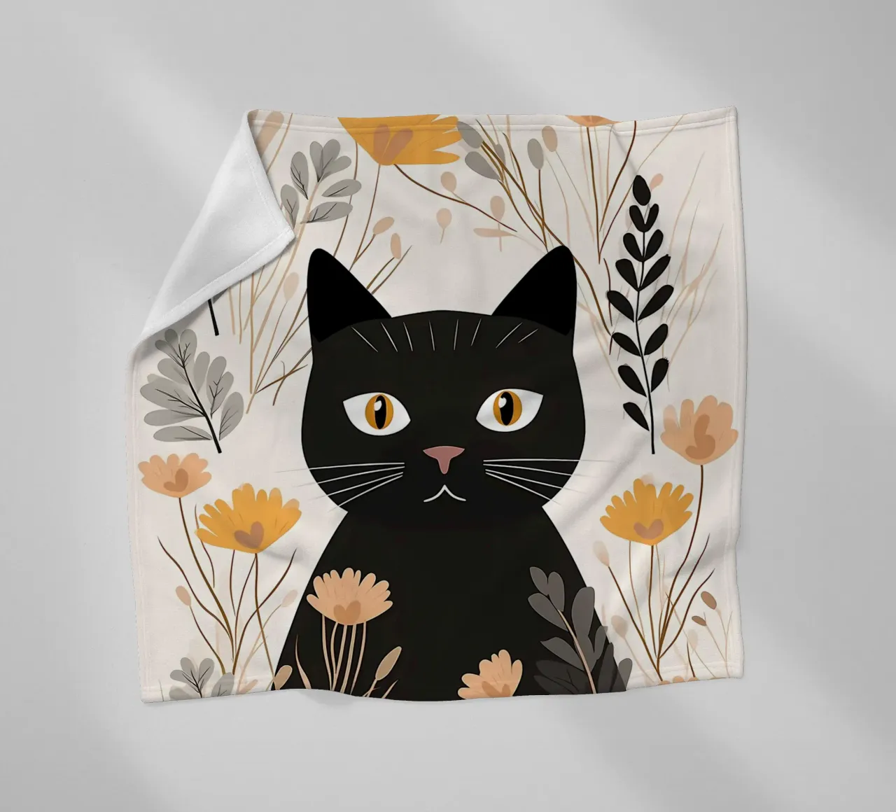 Fiori di gatti stravaganti coperta in pile da Damion Francis