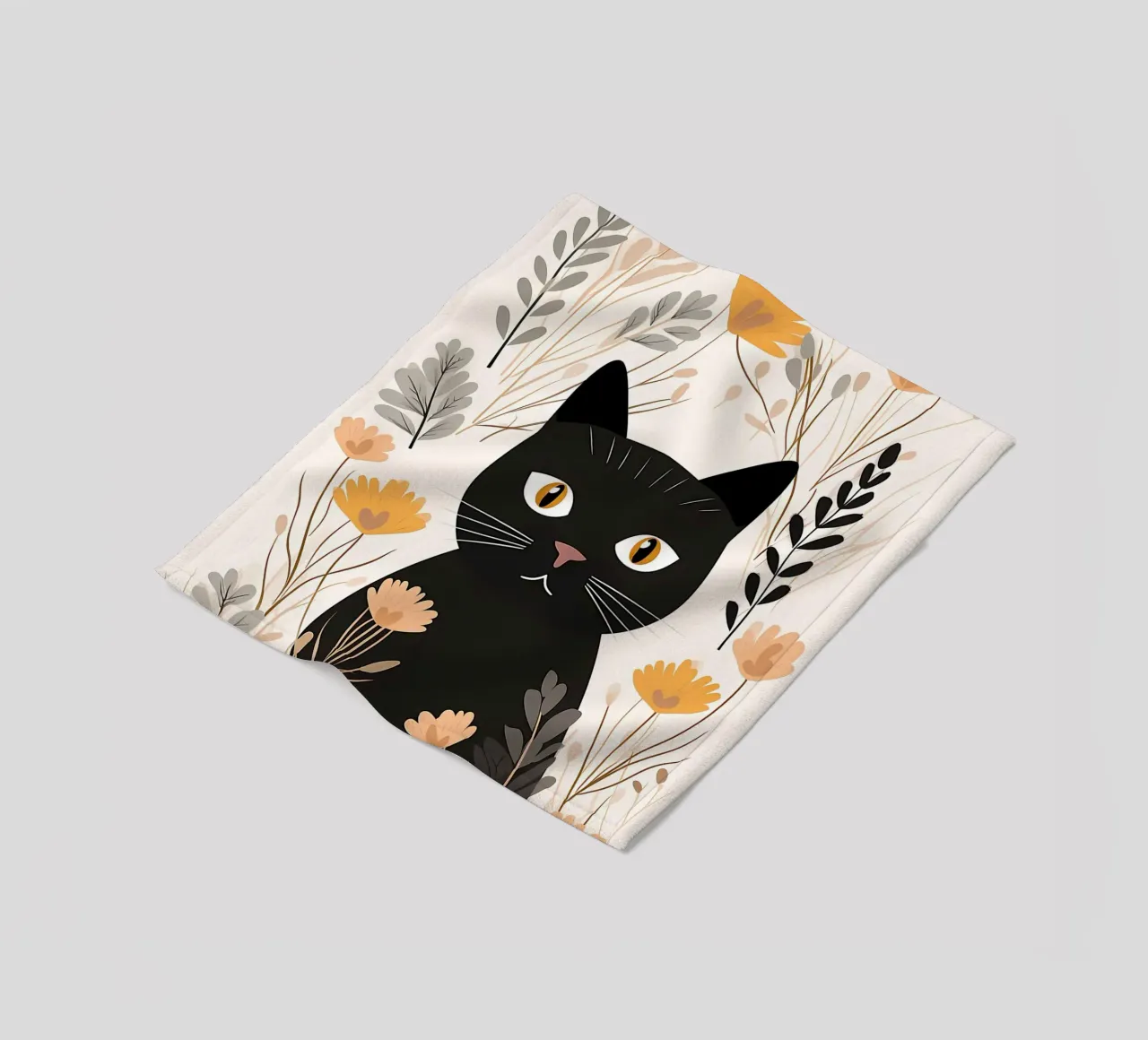Fiori di gatti stravaganti coperta in pile da Damion Francis