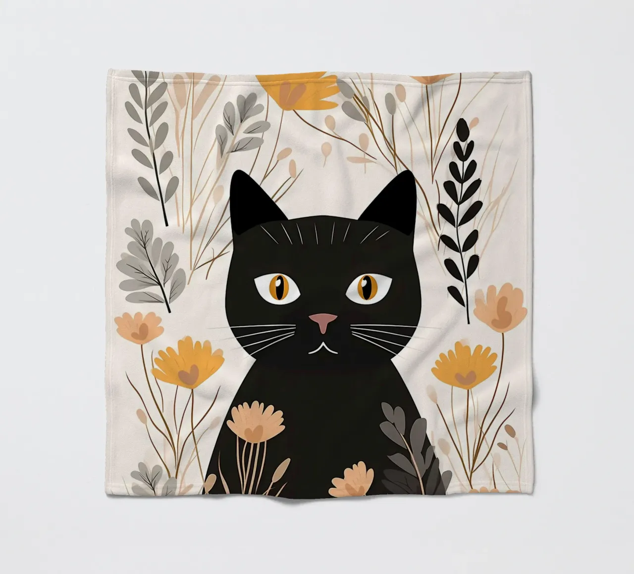 Fiori di gatti stravaganti coperta in pile da Damion Francis