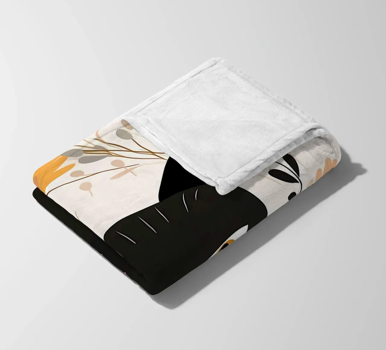 Fiori di gatti stravaganti coperta in pile da Damion Francis