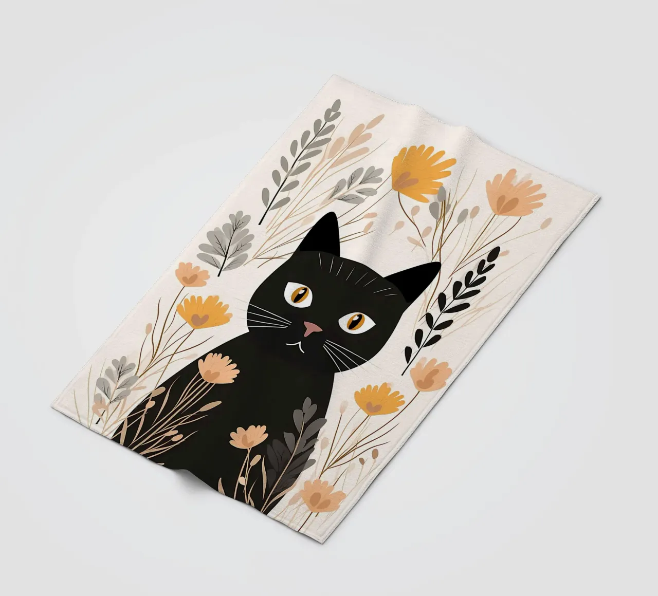 Fiori di gatti stravaganti coperta in pile da Damion Francis