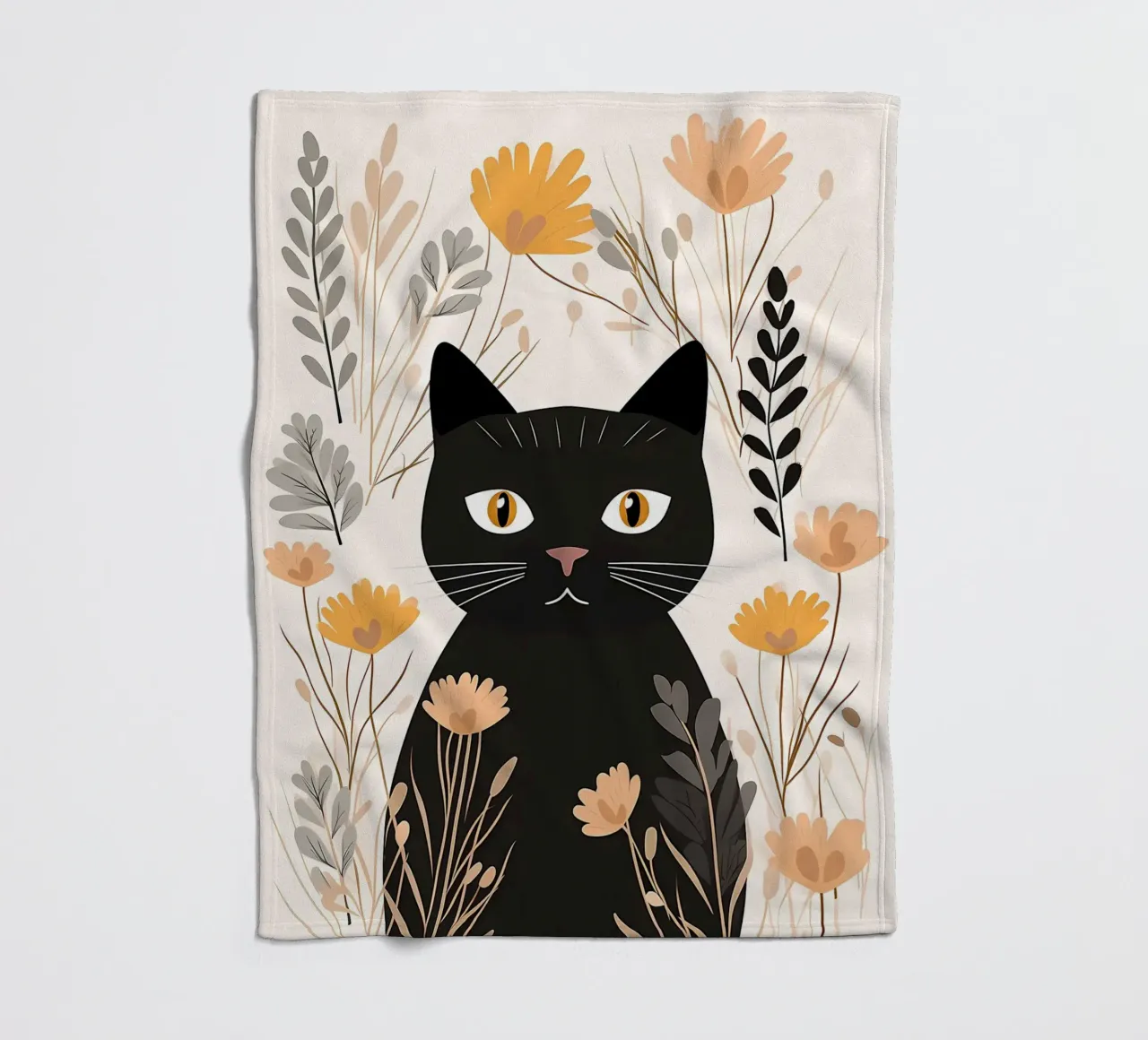 Fiori di gatti stravaganti coperta in pile da Damion Francis