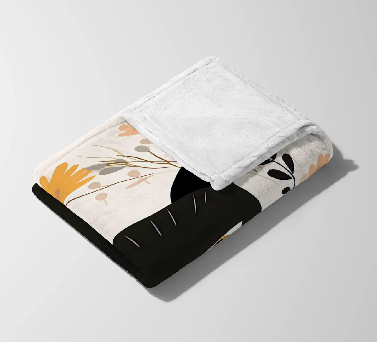 Fiori di gatti stravaganti coperta in pile da Damion Francis