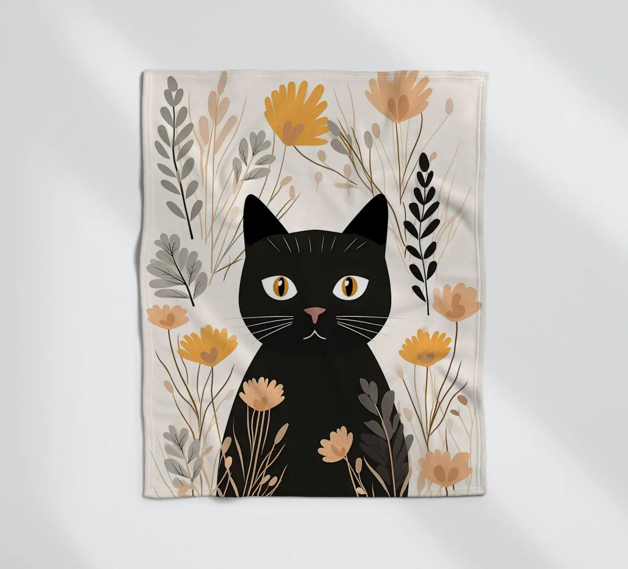 Fiori di gatti stravaganti coperta in pile da Damion Francis
