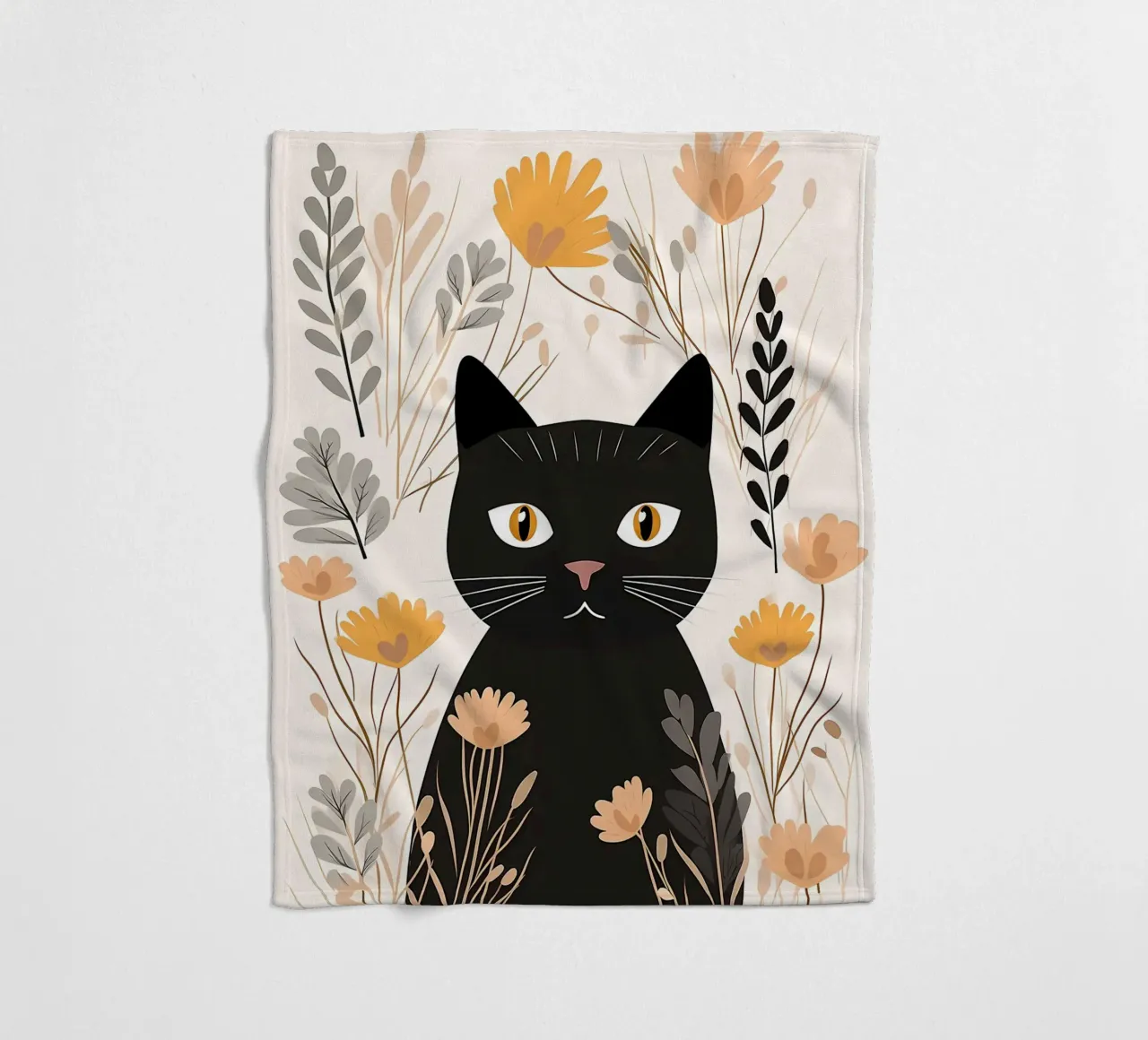 Fiori di gatti stravaganti coperta in pile da Damion Francis