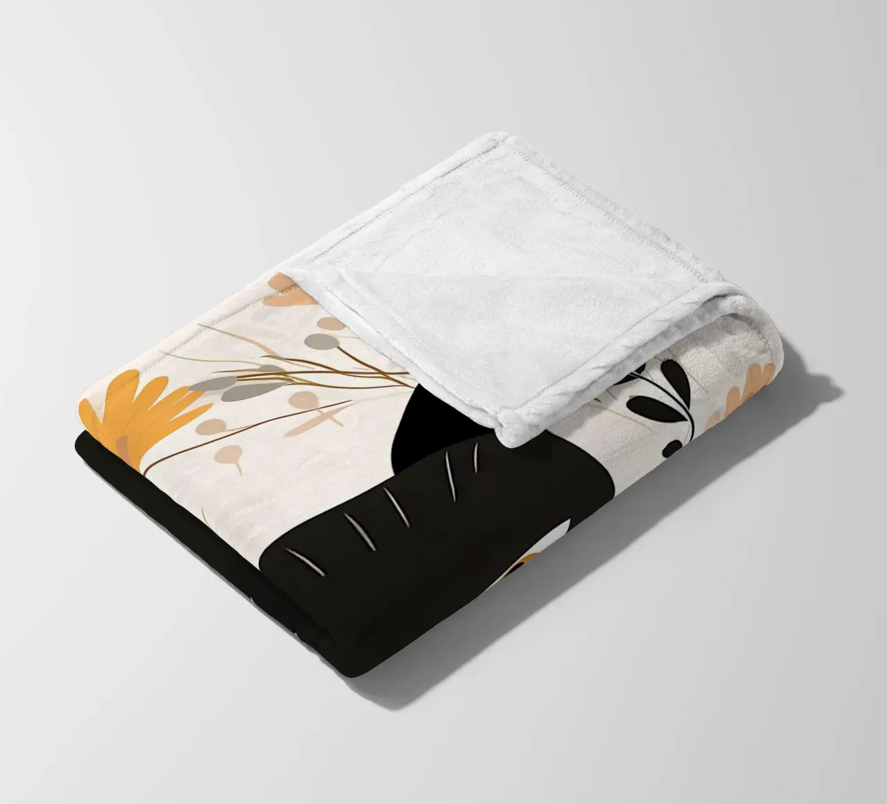 Fiori di gatti stravaganti coperta in pile da Damion Francis