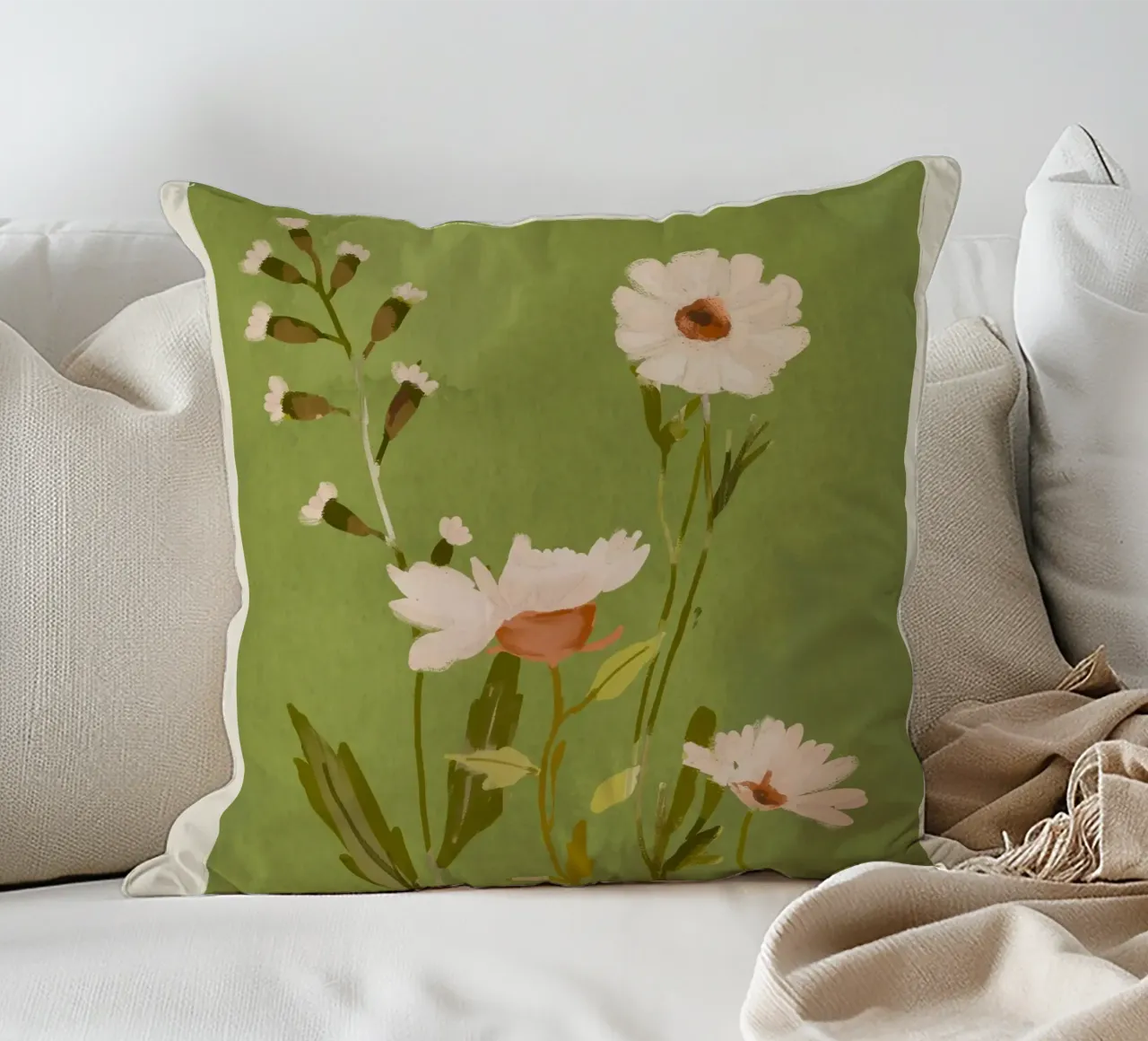 Fiori selvatici 2 cuscino da ThingDesign