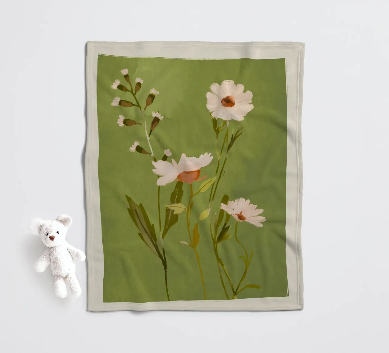 Fiori selvatici 2 coperta in pile da ThingDesign