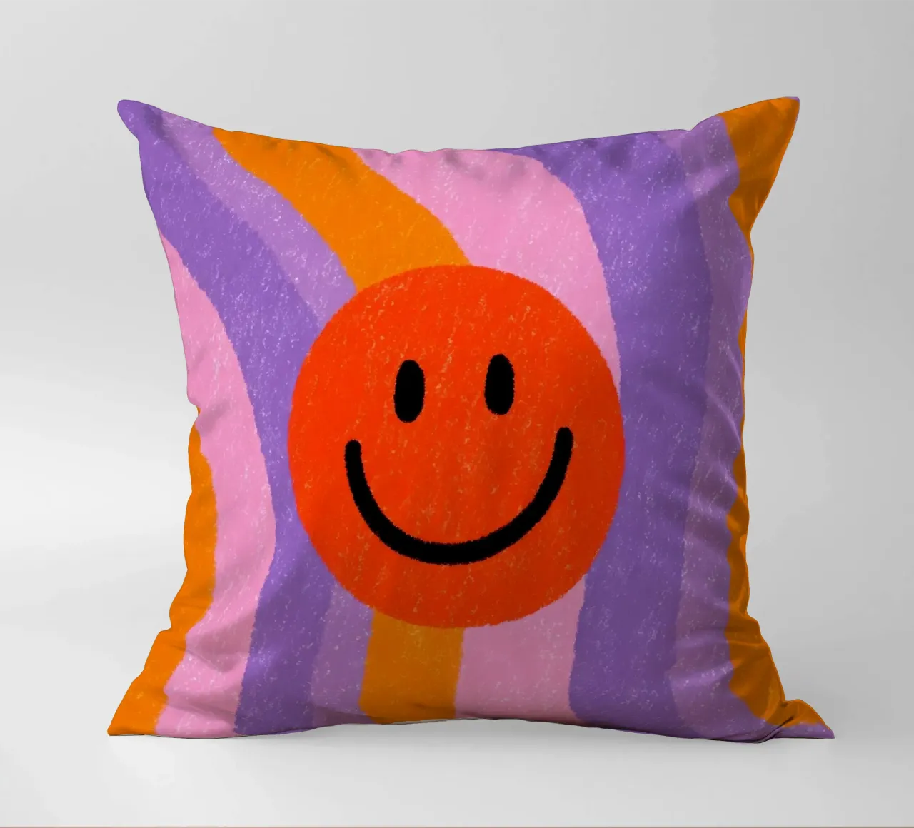 Illustrazione retrò di smile cuscino da Nikis Art Studio