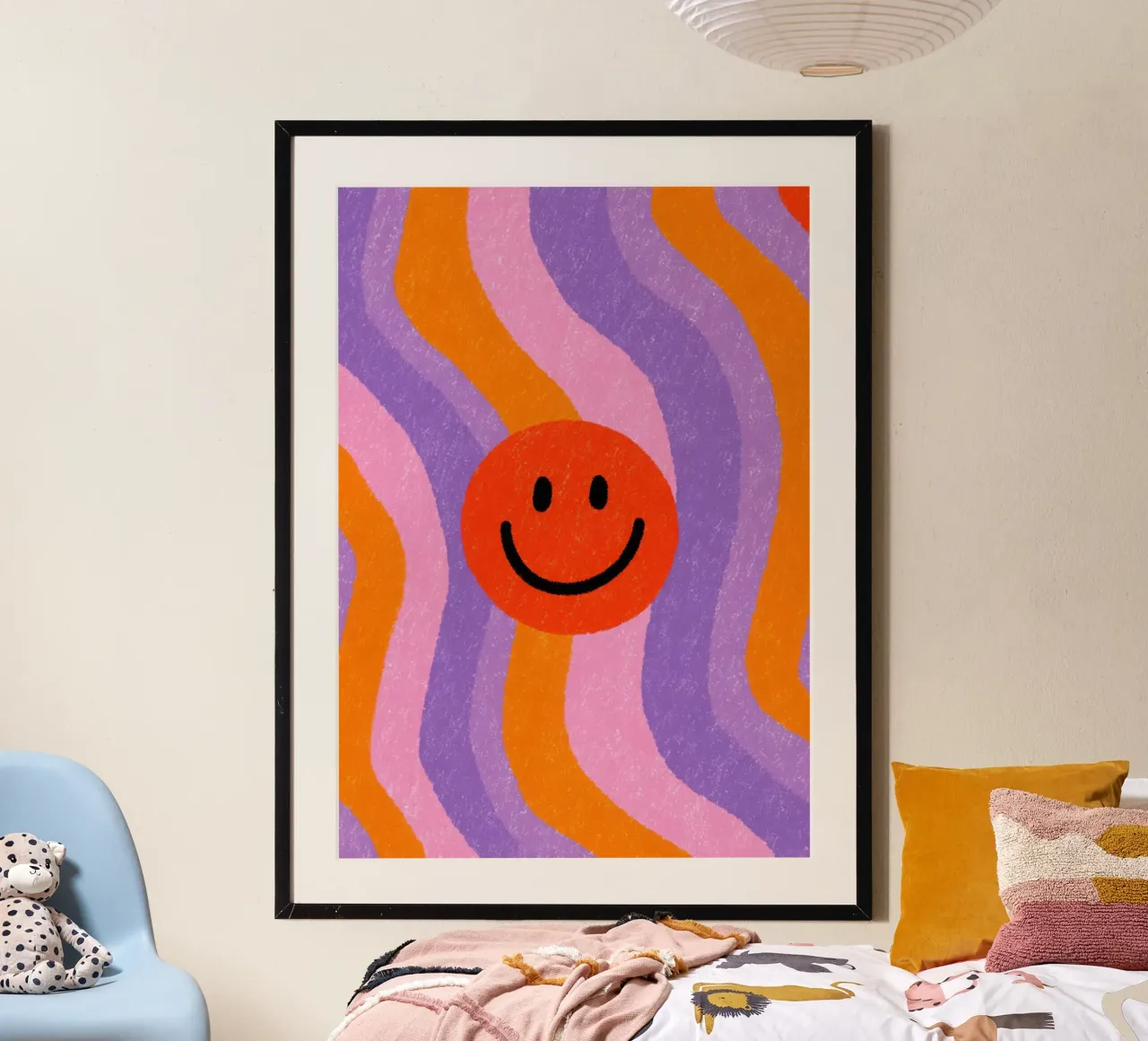 Illustrazione retrò di smile carta hahnemühle da Nikis Art Studio