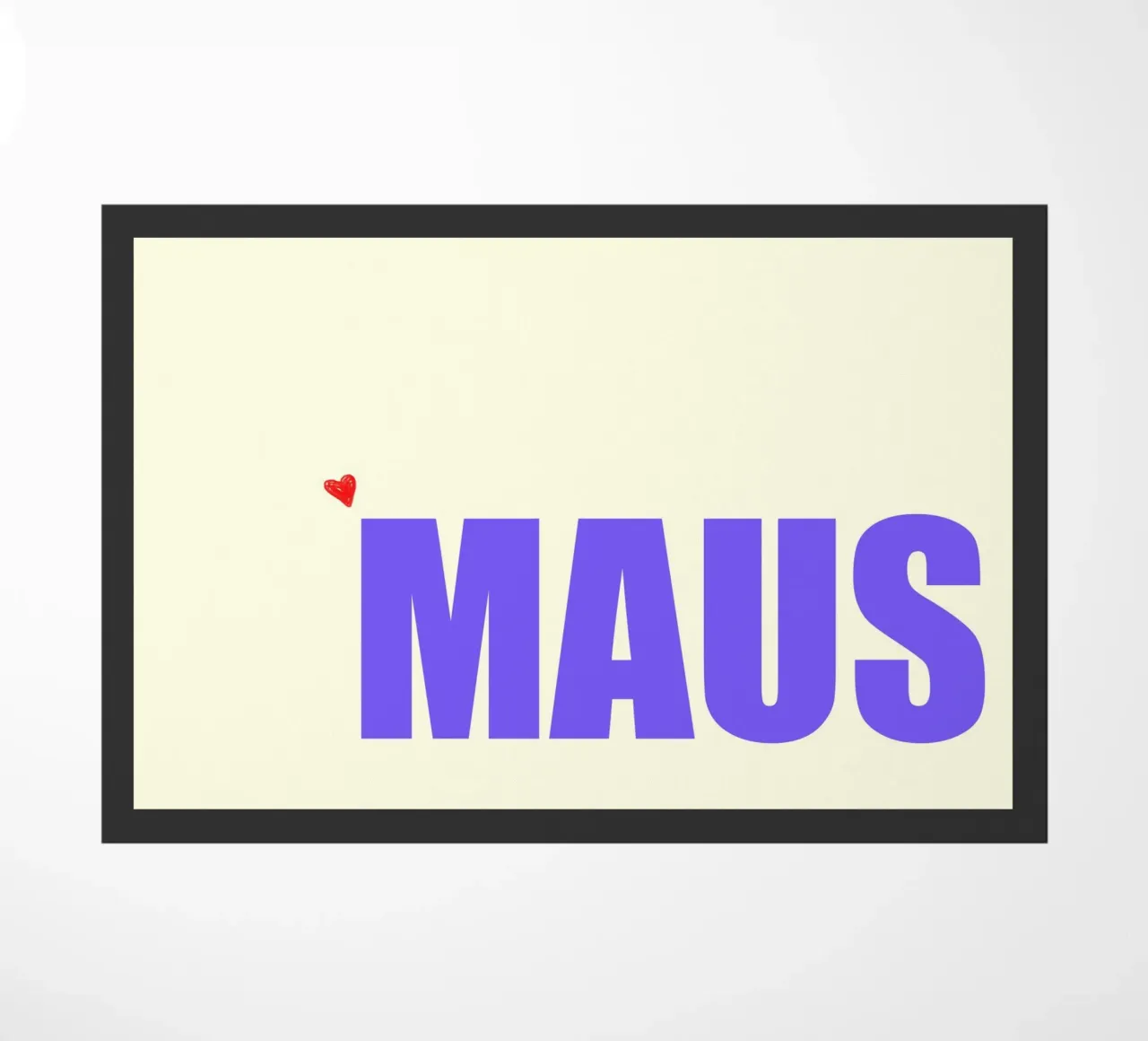 Maus doormat by Hej Ibiza by Ute Arnold