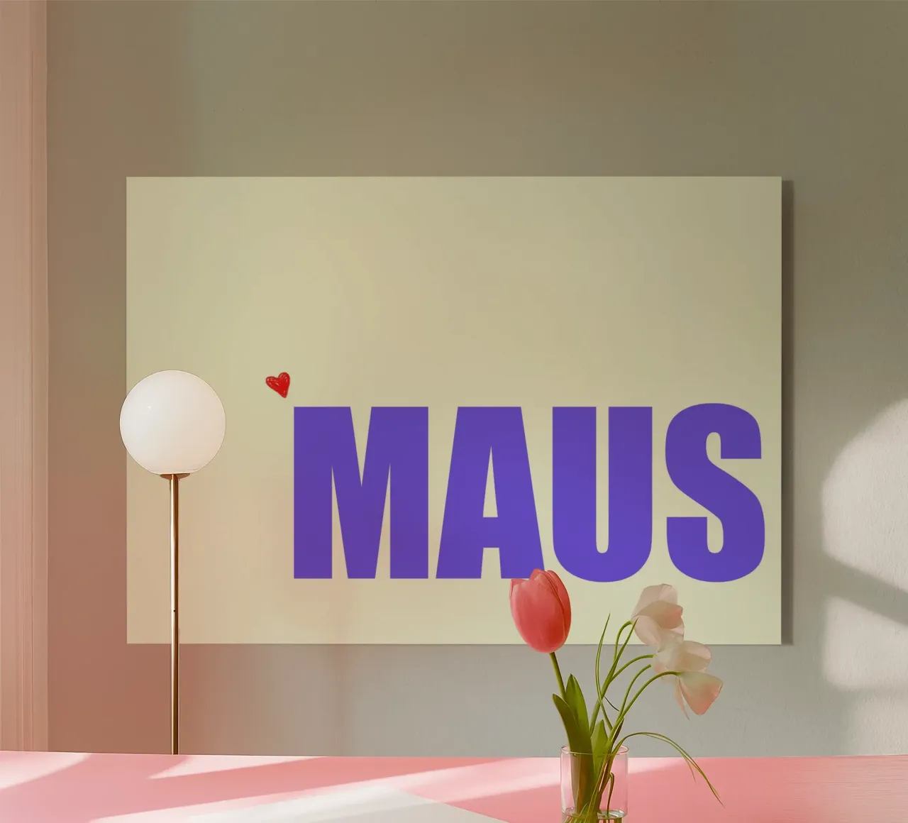 Maus Acryl-Glas von Hej Ibiza by Ute Arnold