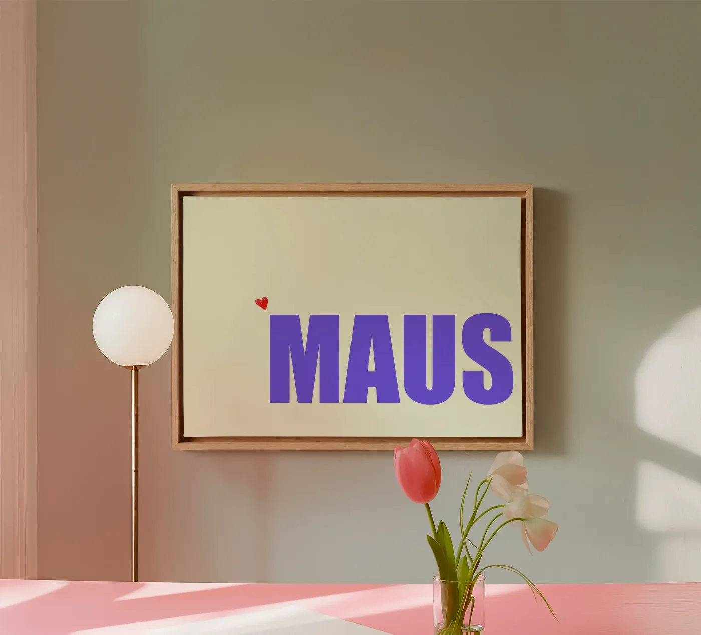 Maus canvas by Hej Ibiza by Ute Arnold