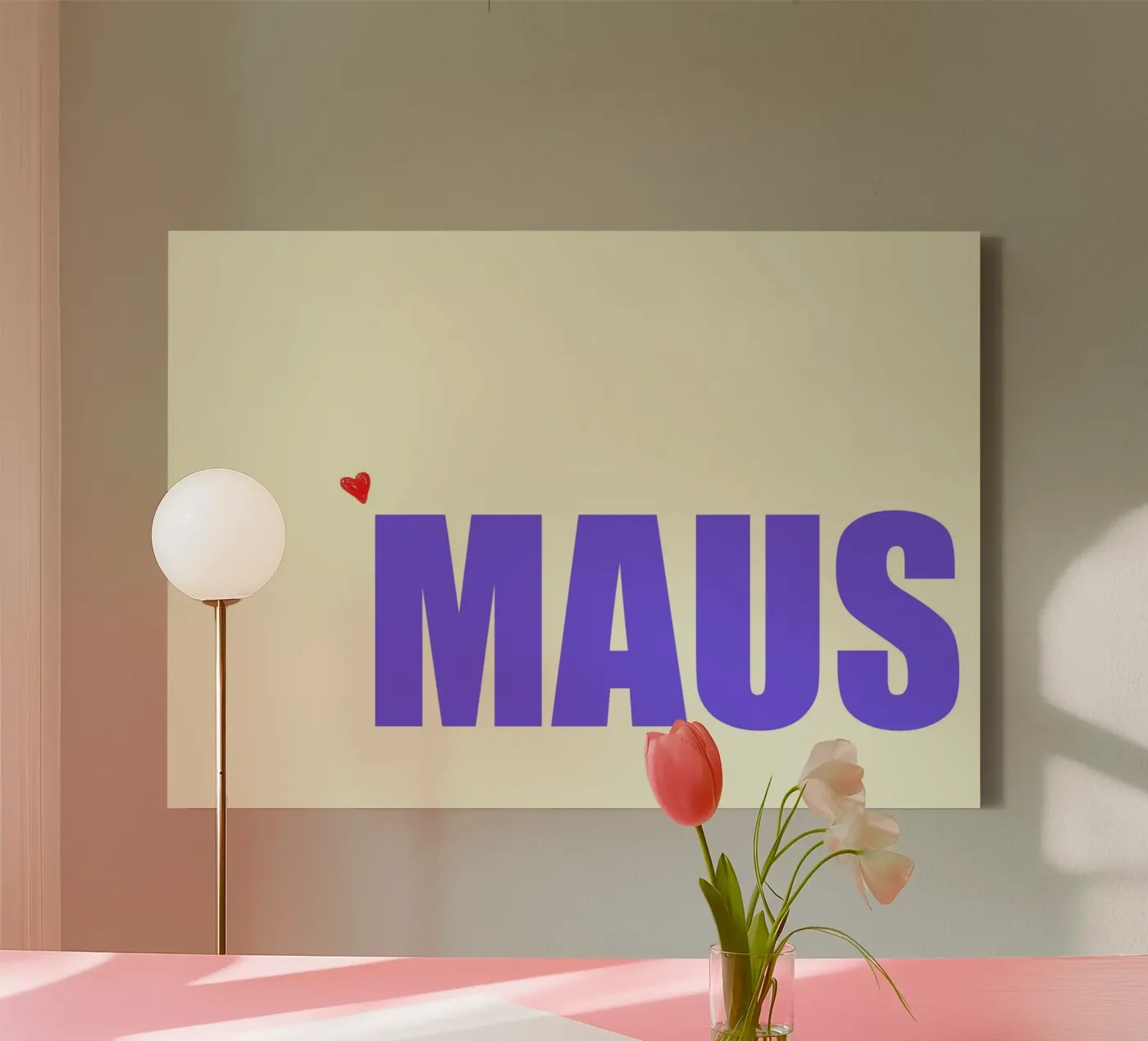 Maus canvas by Hej Ibiza by Ute Arnold