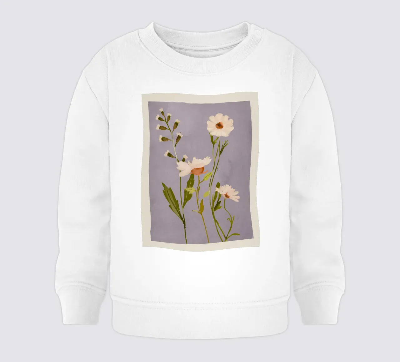 Fiori selvatici 3 felpa neonato da ThingDesign