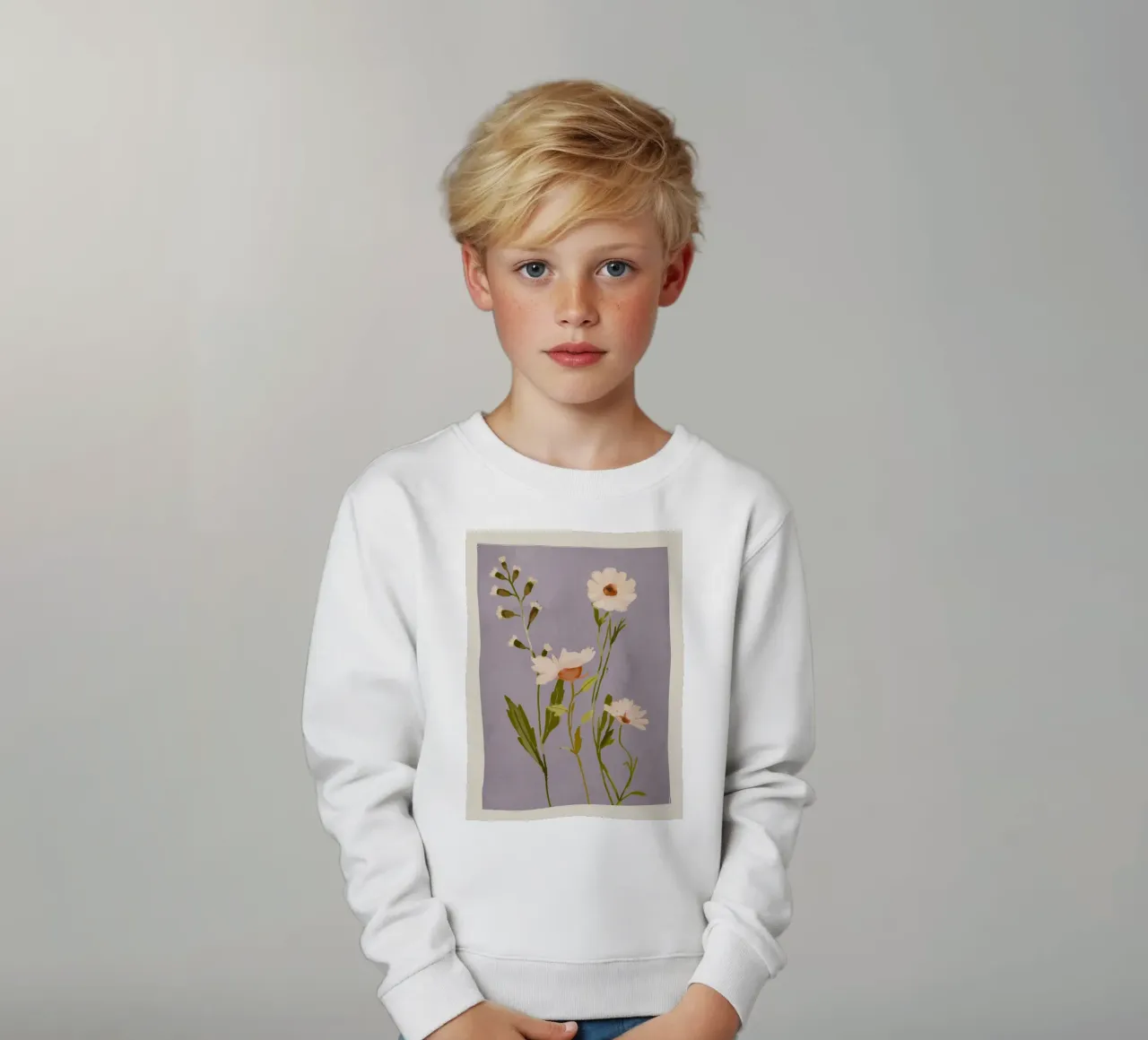 Fiori selvatici 3 felpa bambino da ThingDesign