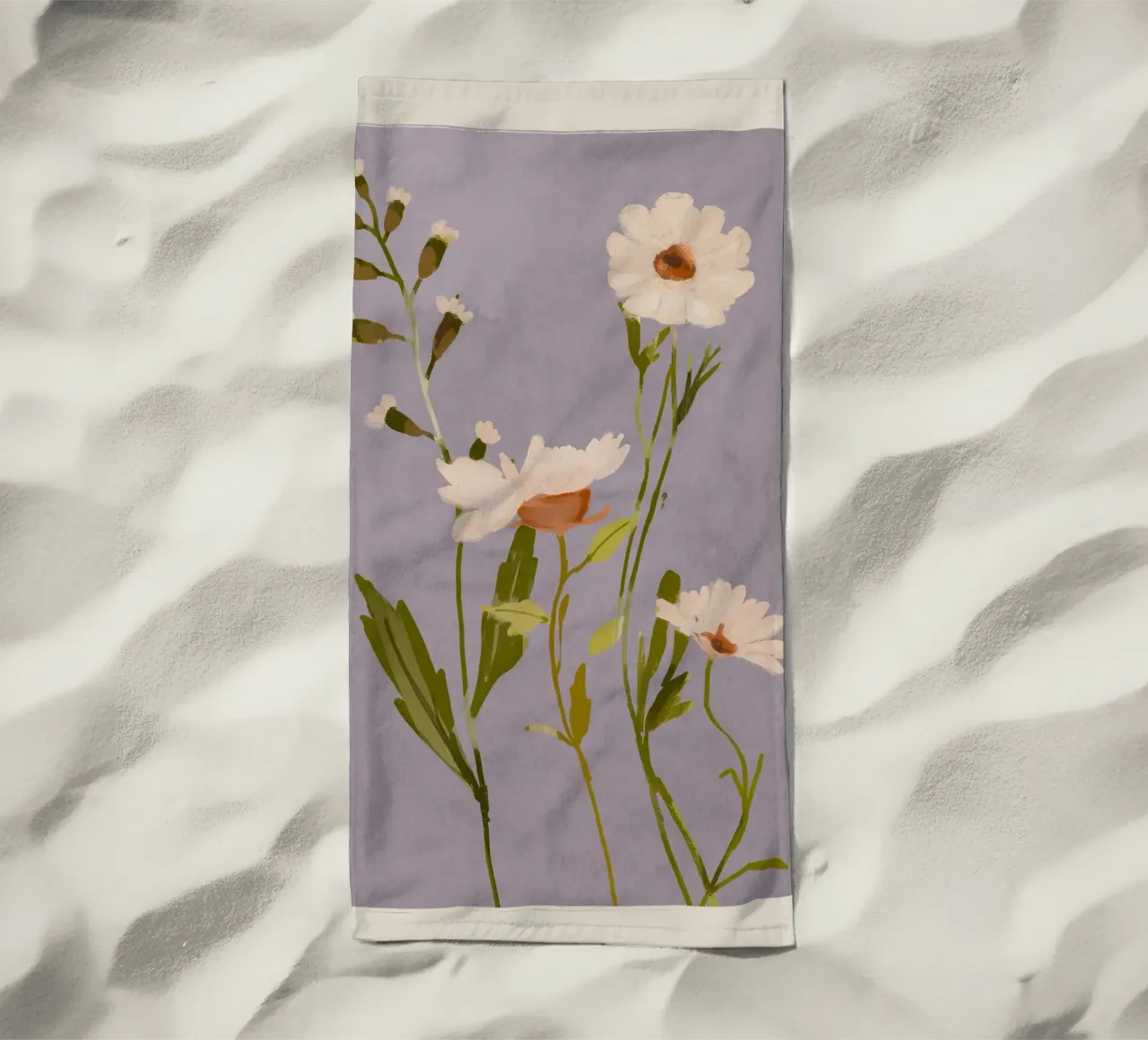Fiori selvatici 3 telo mare da ThingDesign