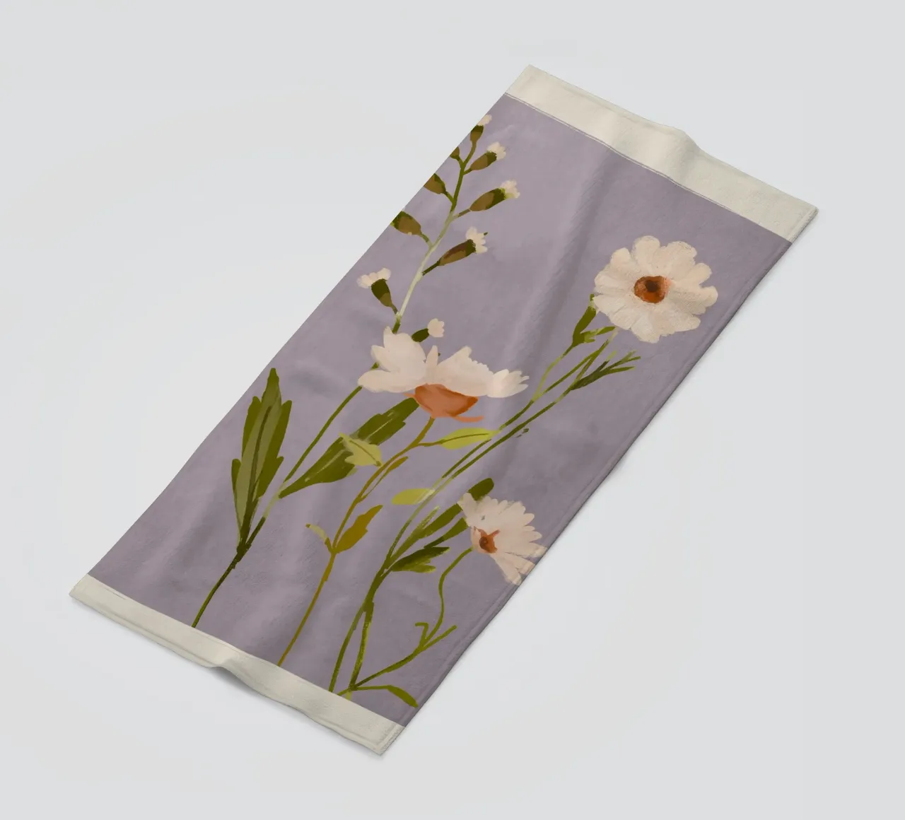 Fiori selvatici 3 telo mare da ThingDesign