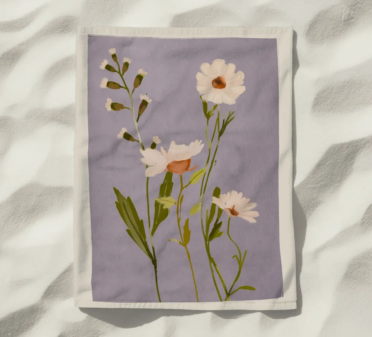 Fiori selvatici 3 telo mare da ThingDesign