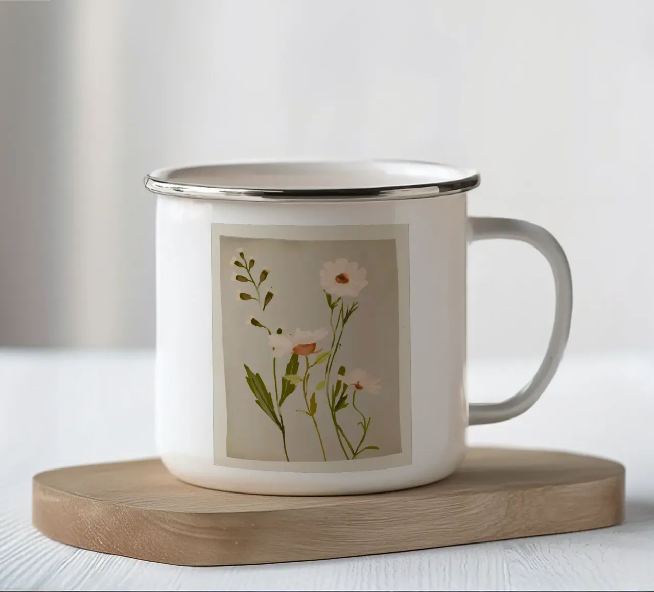 Fiori selvatici 4 tazza in smalto da ThingDesign