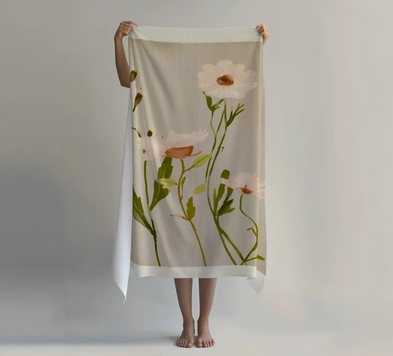 Fiori selvatici 4 telo mare da ThingDesign