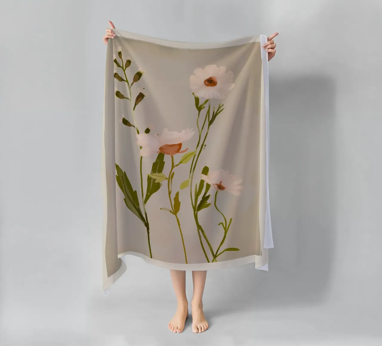 Fiori selvatici 4 telo mare da ThingDesign