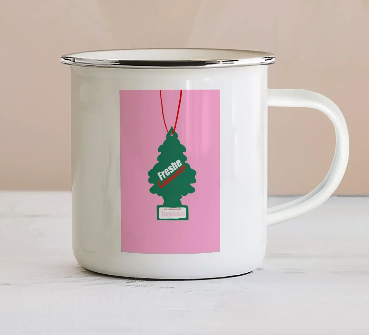 Freshe Weihnachten tazza in smalto da Hej Ibiza by Ute Arnold