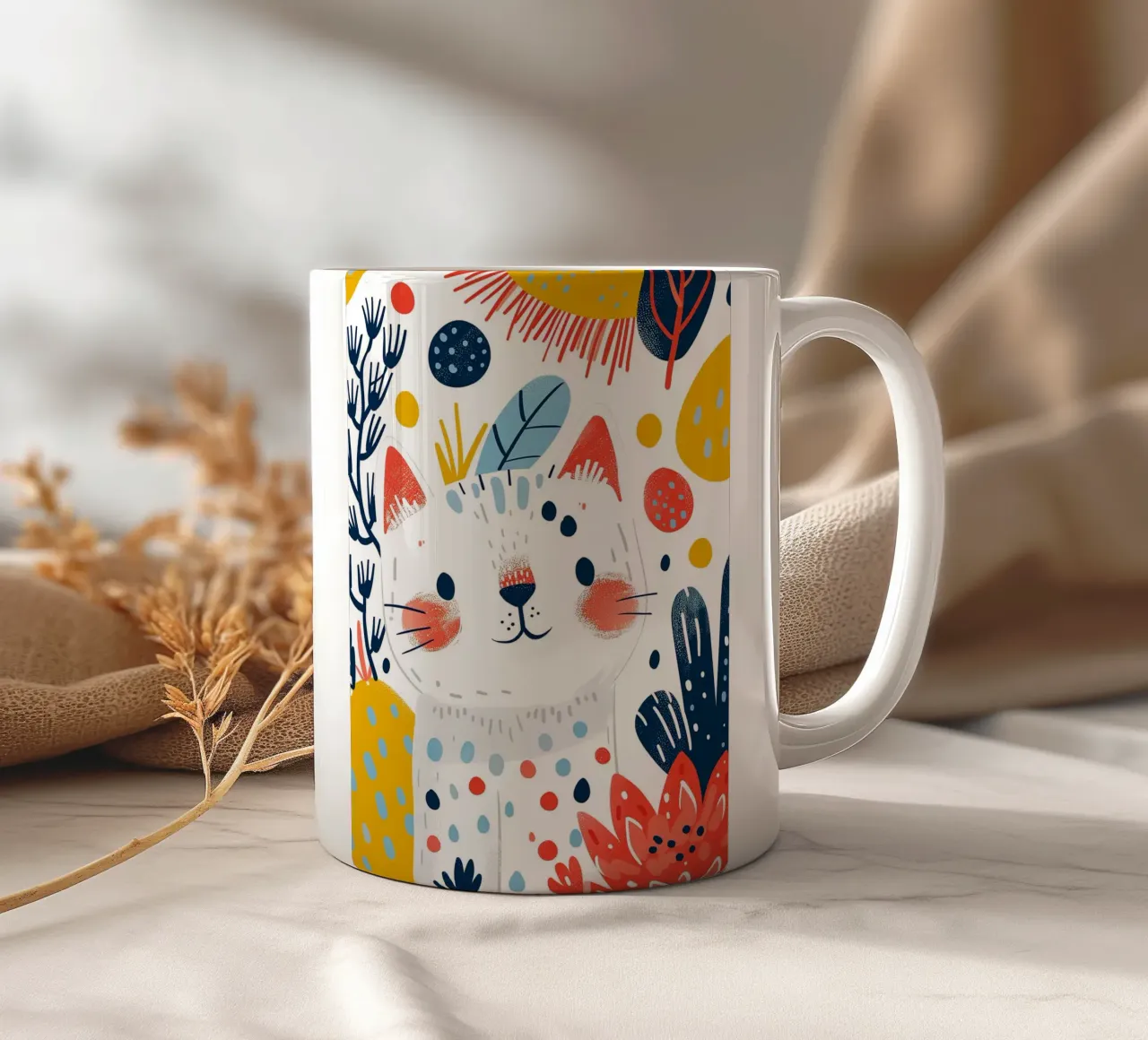 Gattino per bambini tazza in ceramica da Damion Francis