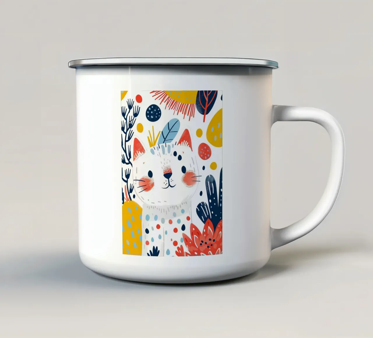 Gattino per bambini tazza in smalto da Damion Francis