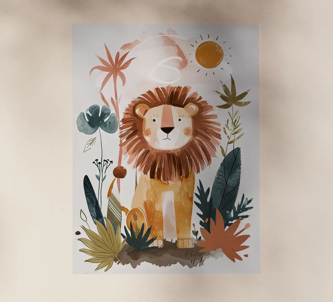 leone pellicola backlit da Damion Francis