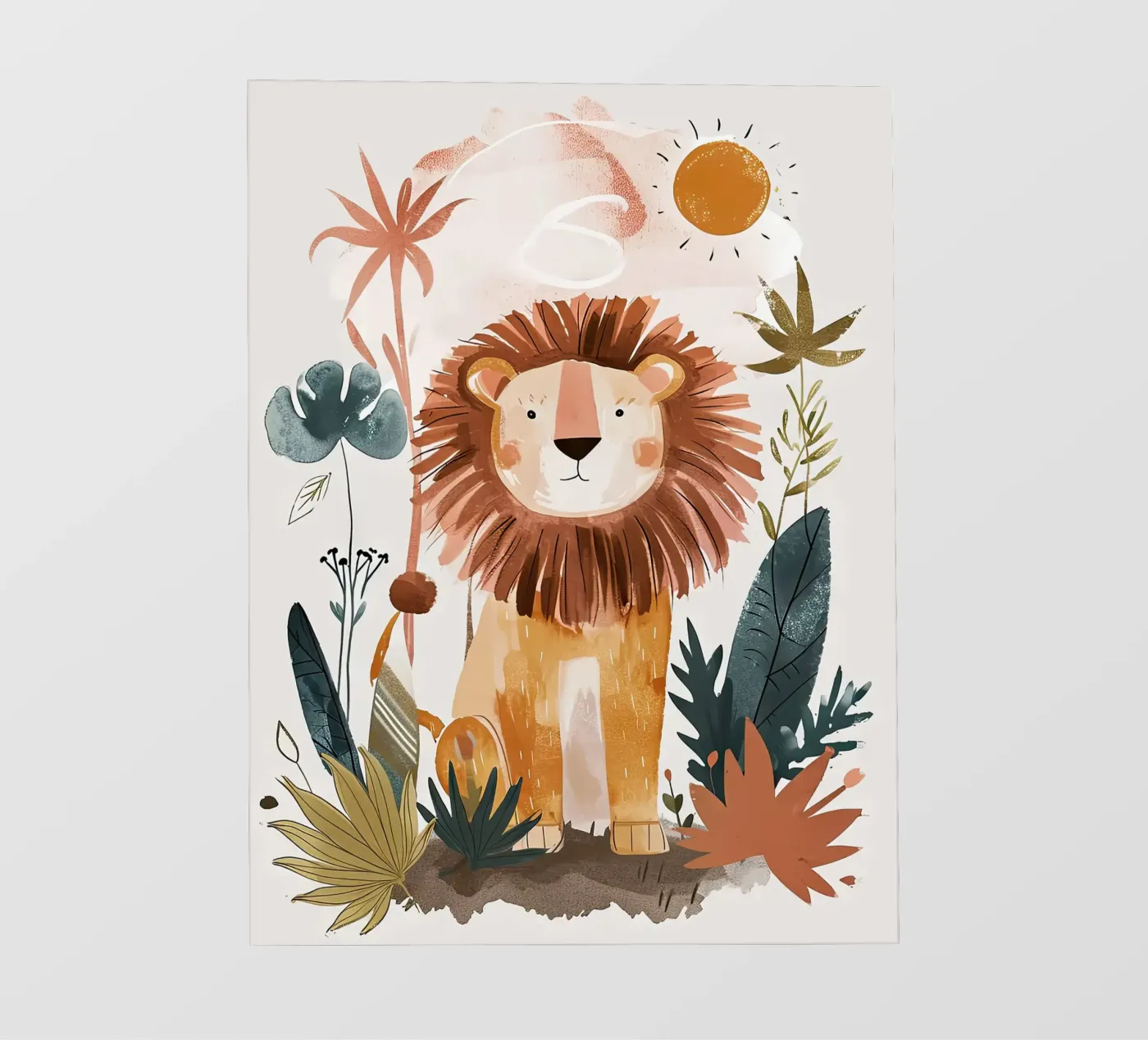 leone pellicola backlit da Damion Francis