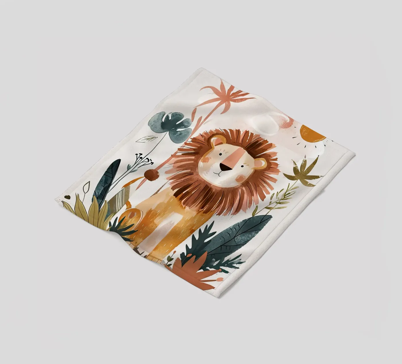 Löwe Fleecedecke von Damion Francis