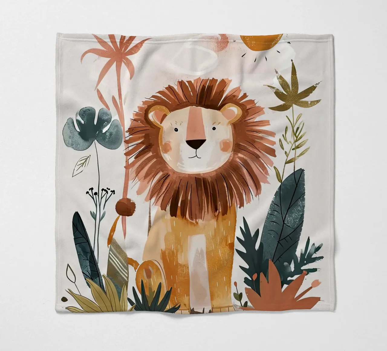 Löwe Fleecedecke von Damion Francis