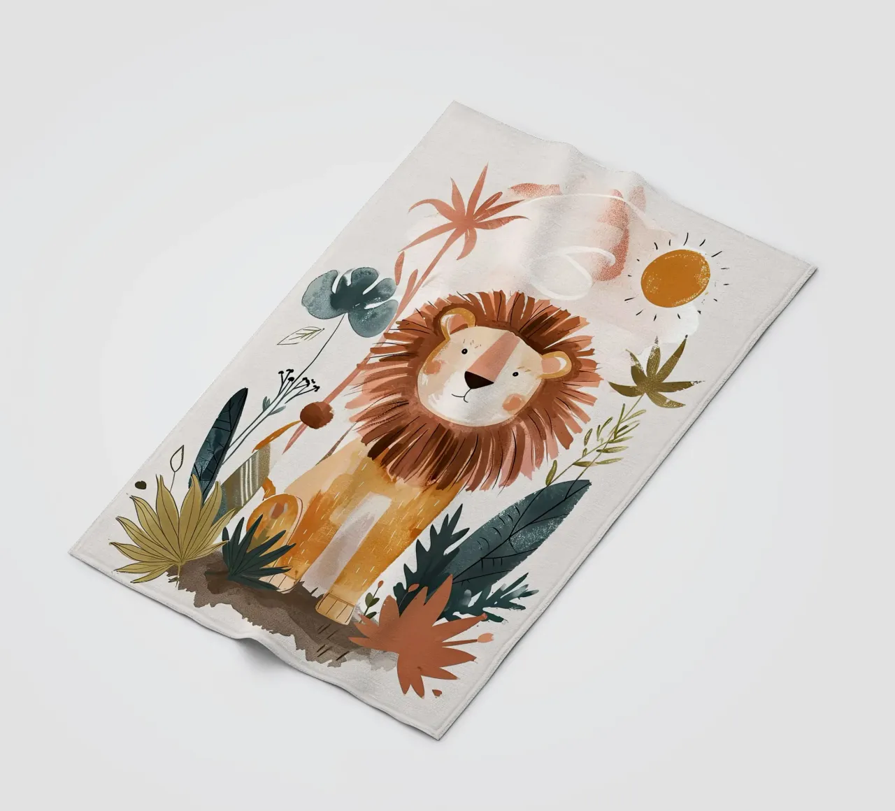 Löwe Fleecedecke von Damion Francis