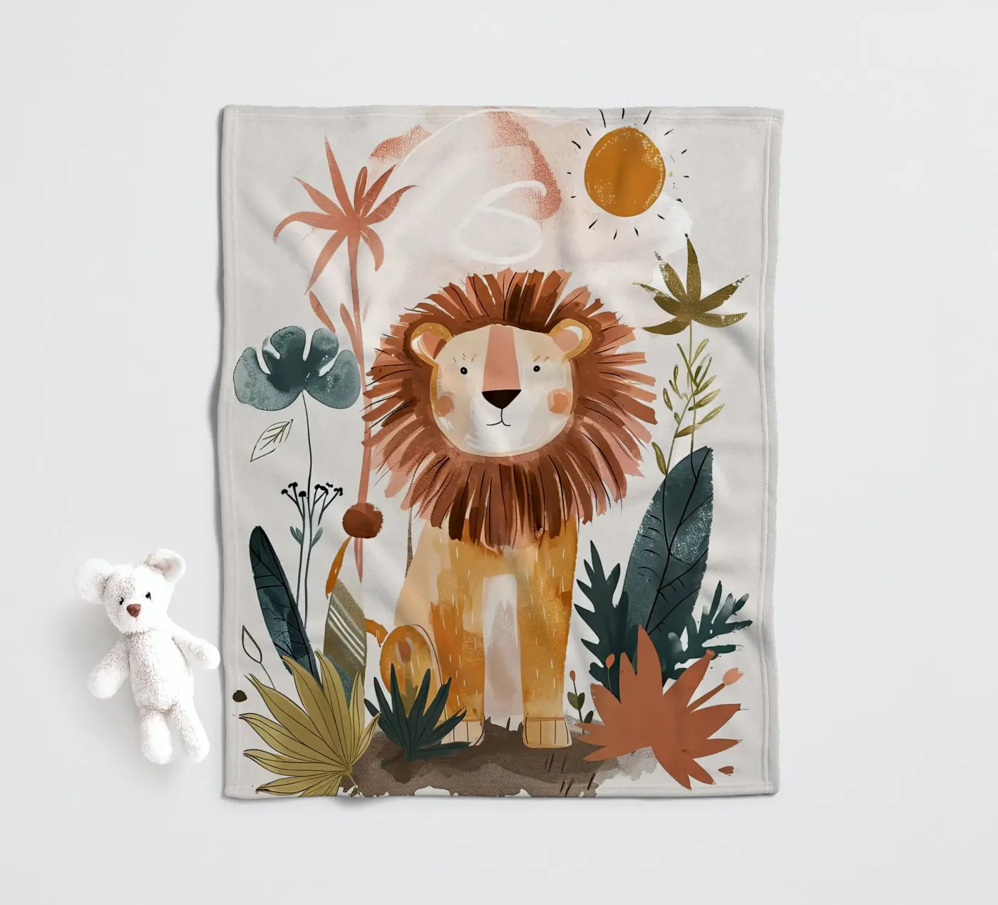 lion Fleecedecke von Damion Francis