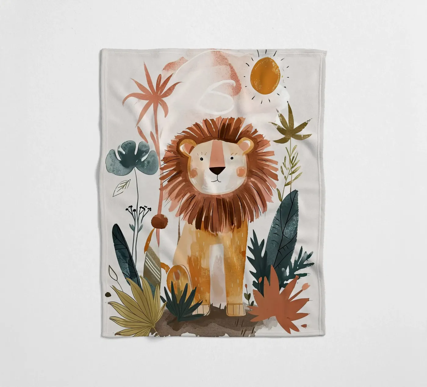 Löwe Fleecedecke von Damion Francis