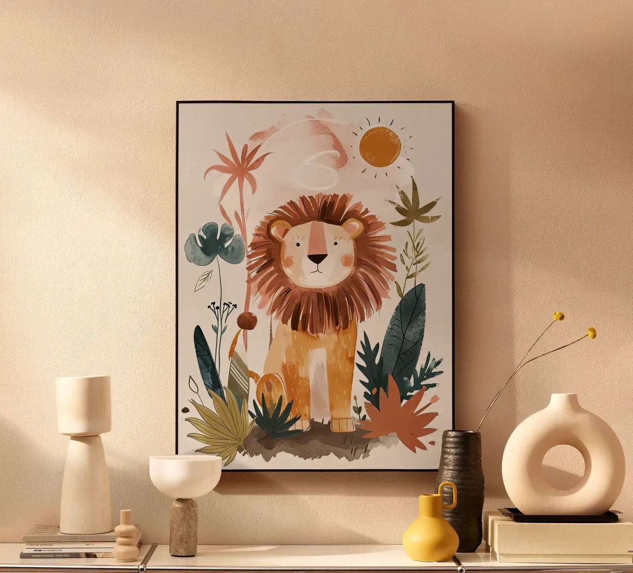 lion plexiglas de Damion Francis