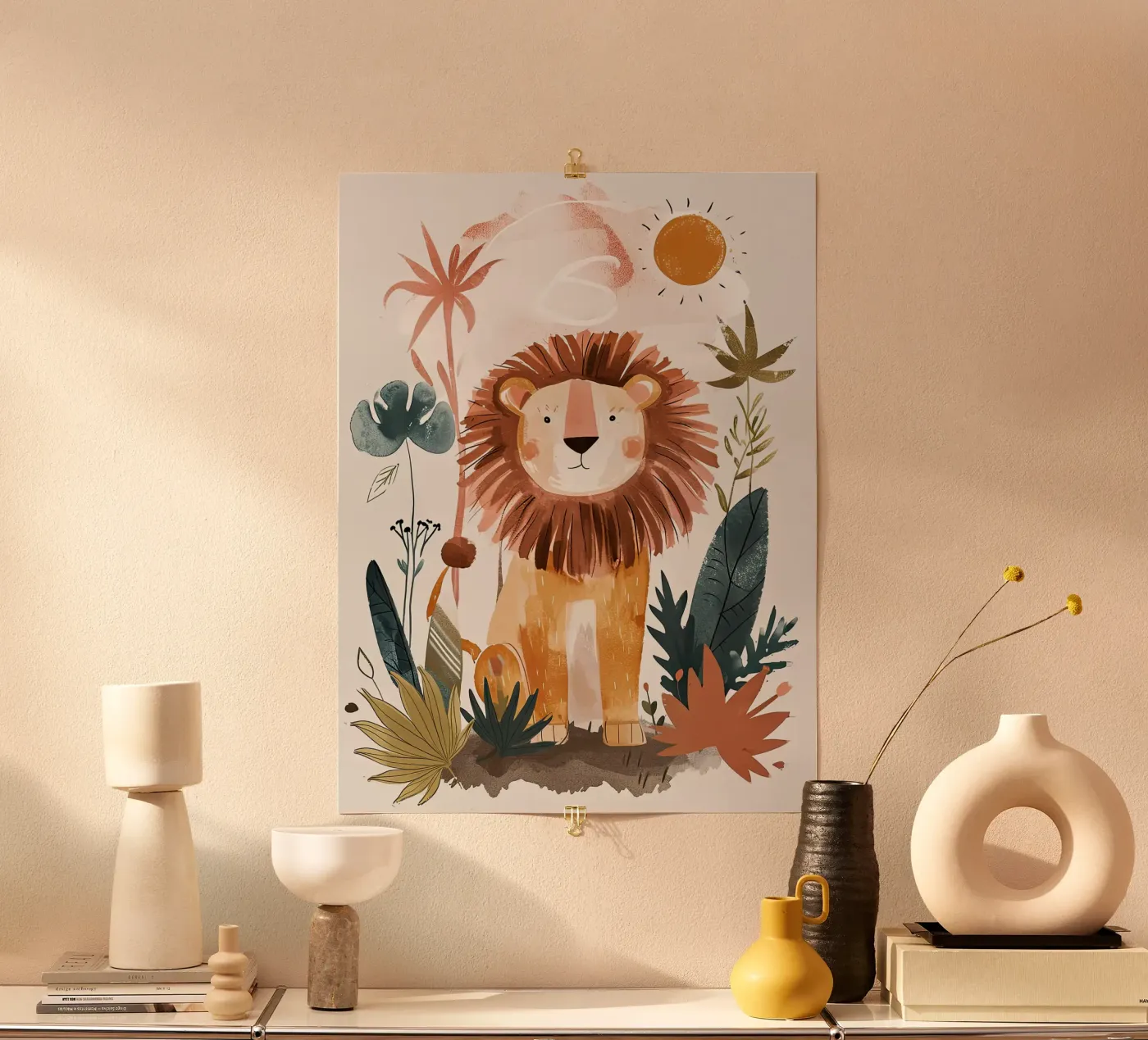 Löwe Poster von Damion Francis