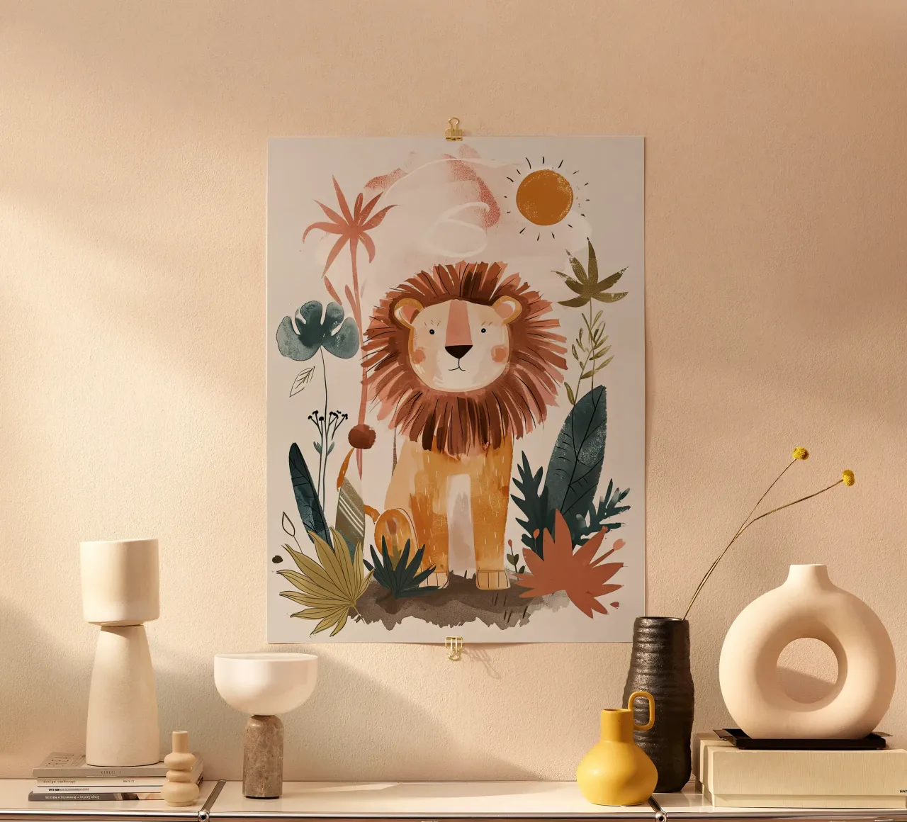 Löwe Poster von Damion Francis