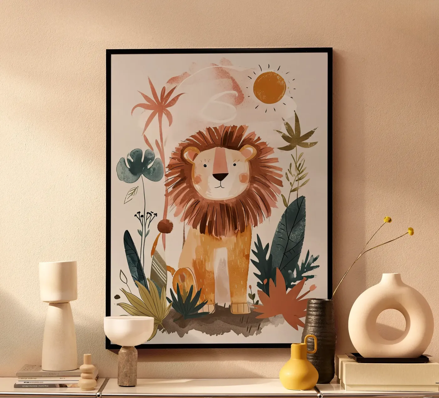 Löwe Poster von Damion Francis