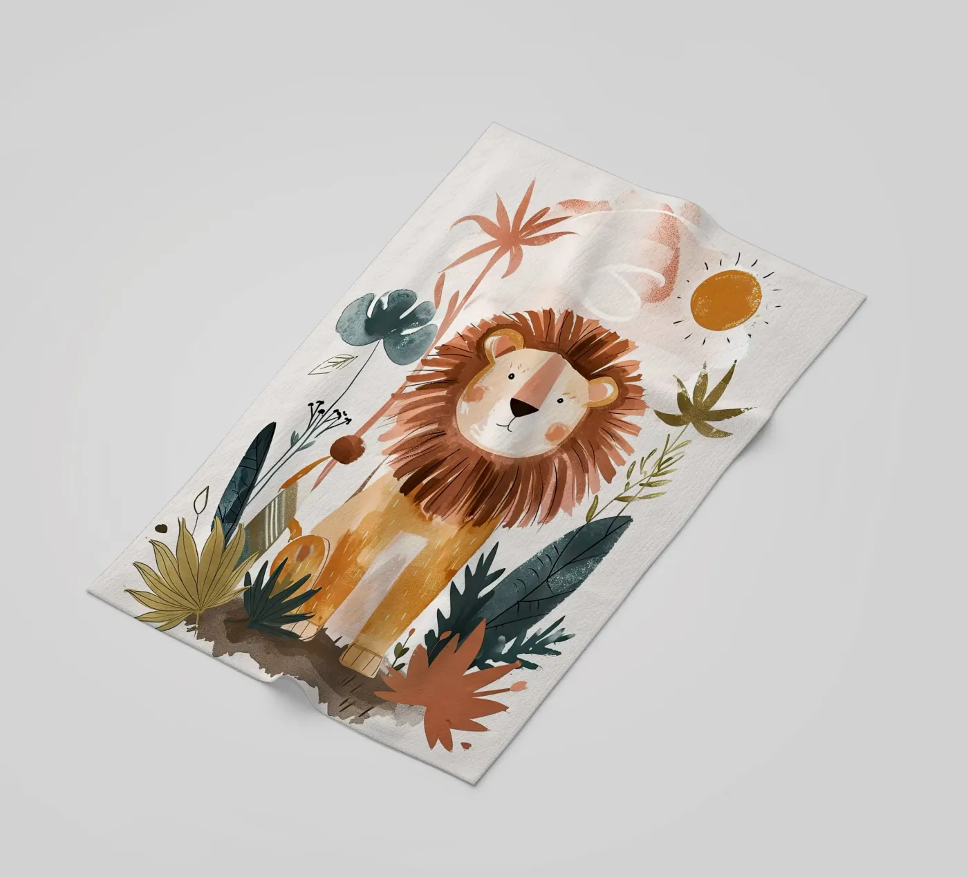 lion serviette de plage de Damion Francis