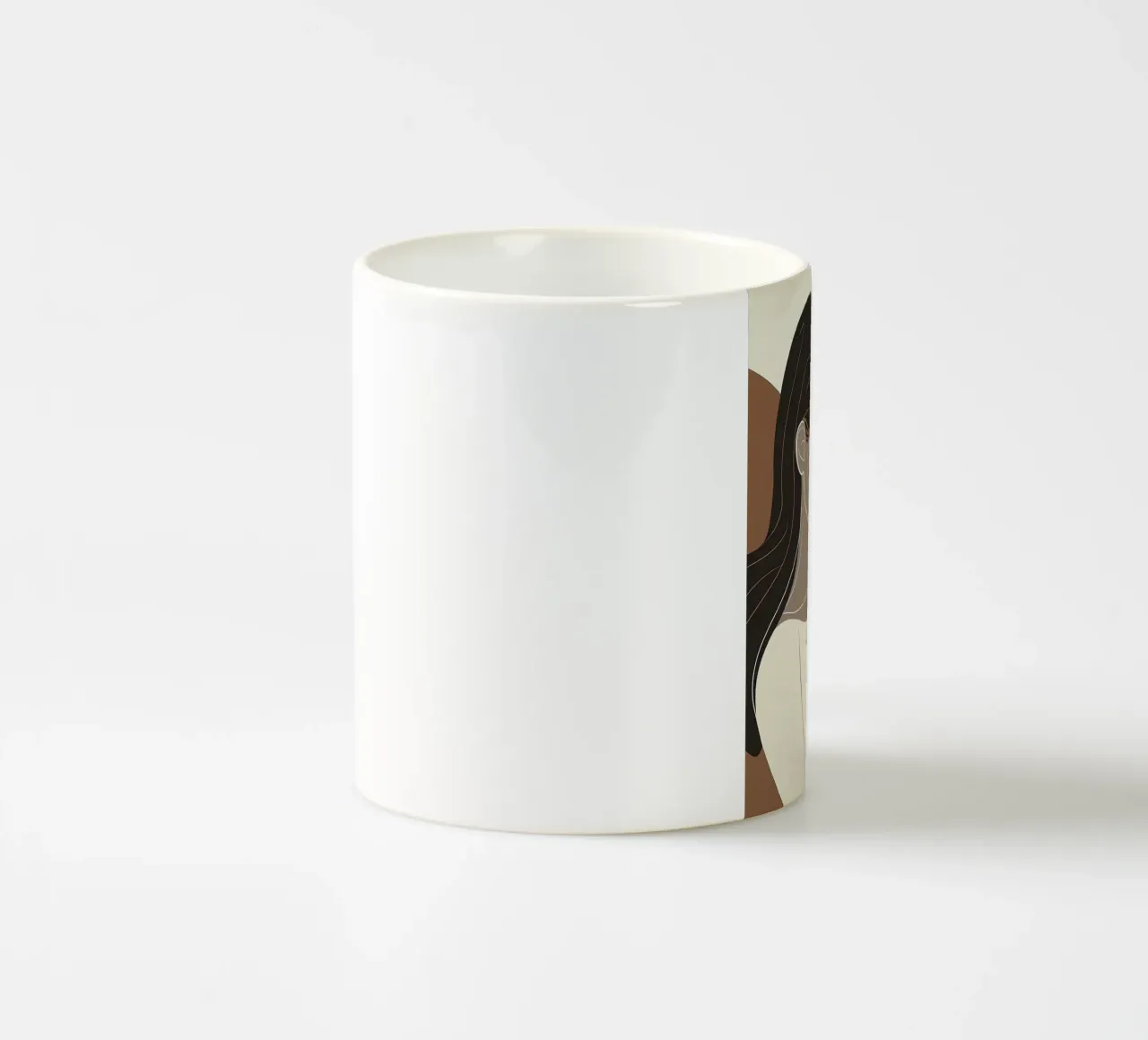 L'amore minimalista per i gatti tazza in ceramica da Damion Francis