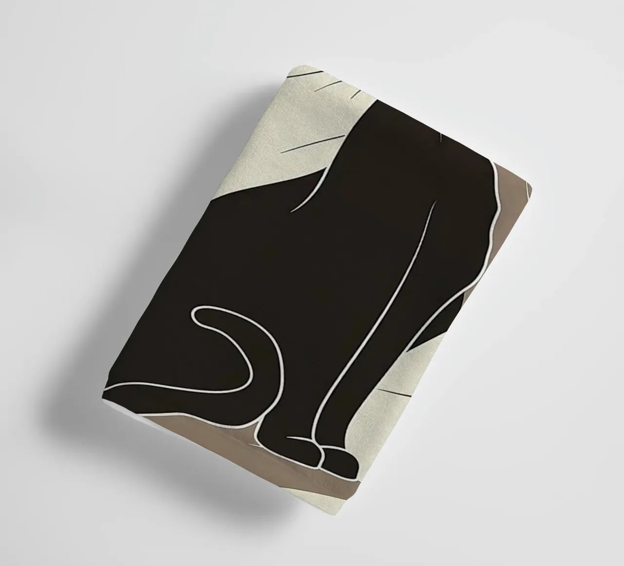L'amore minimalista per i gatti asciugamano da bagno da Damion Francis