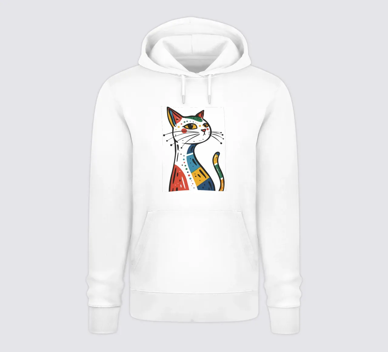 Multi Color Cat felpa con cappuccio da Damion Francis